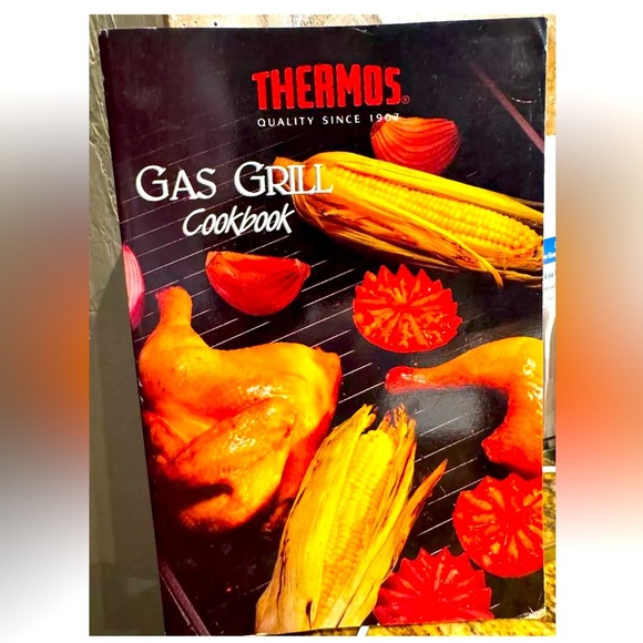 Thermos Gas Grill Cookbook 1st Printing 1989 Illustrated Paperback GUC - Picture 1 of 2